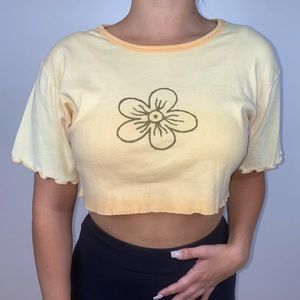 The Collection Royal Cropped Flower Shirt